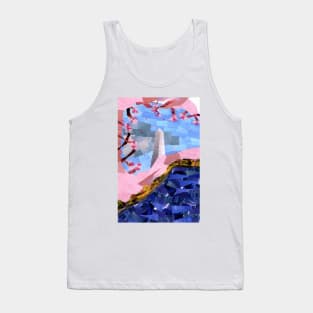 Cherry Blossoms and the Washington Monument Tank Top